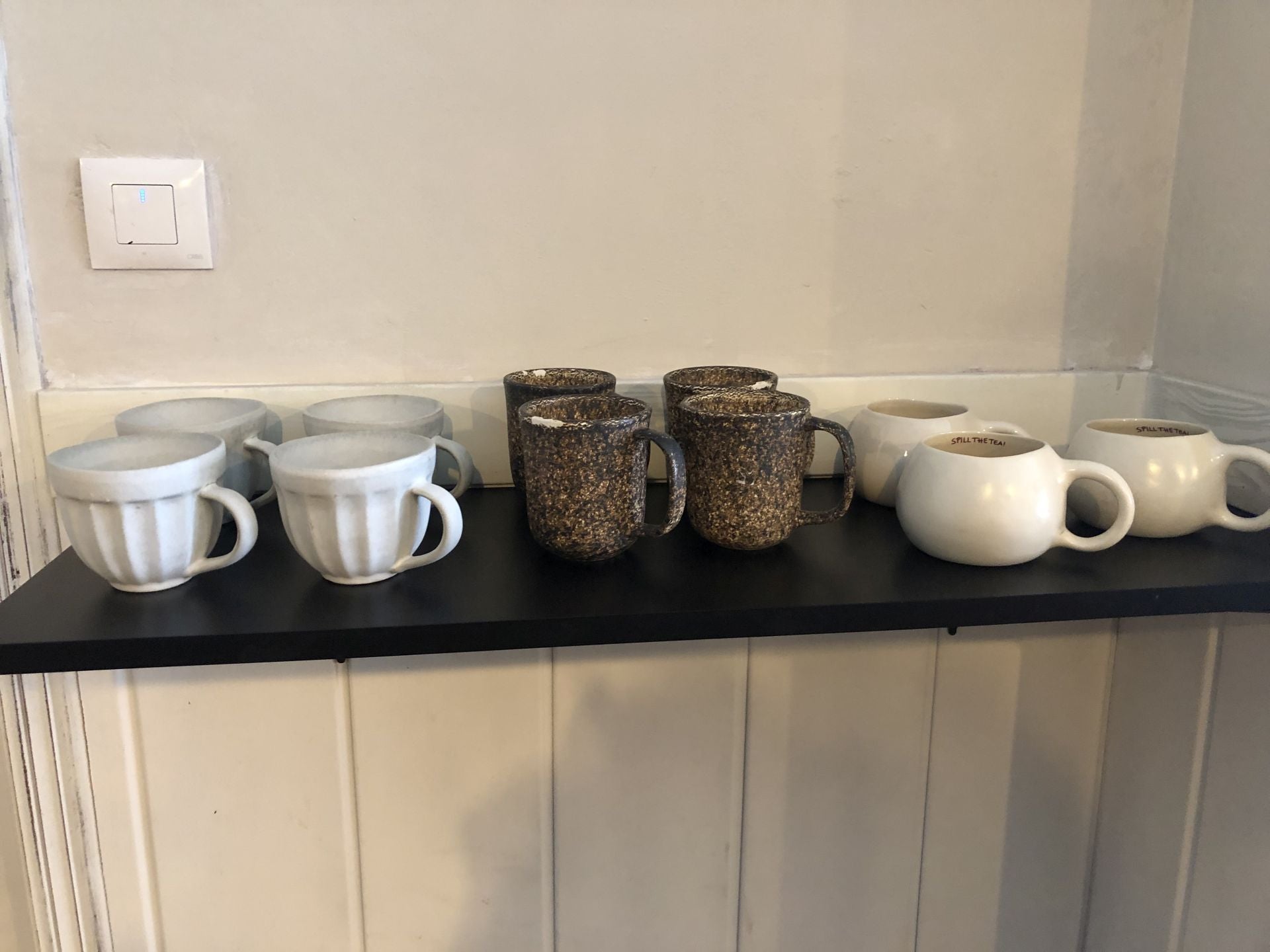 Tazas de cerámica portuguesa.