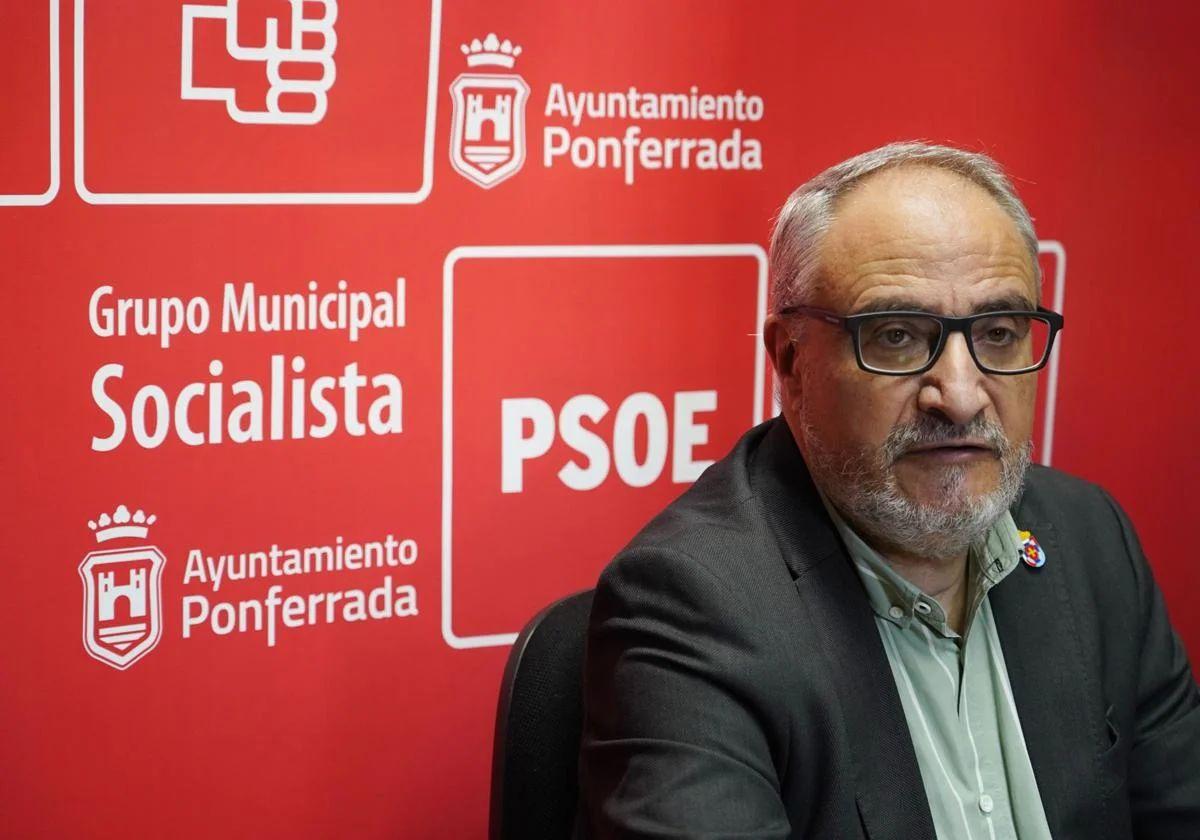 El portavoz del PSOE en el Ayuntamiento de Ponferrada, Olegario Ramón, en una imagen de archivo.