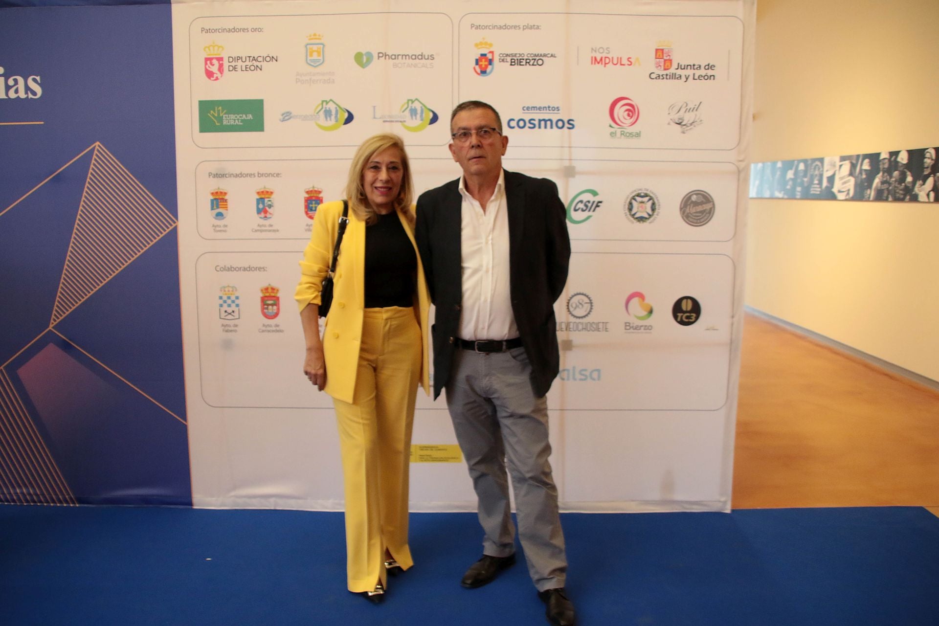 Ana Pilar Rodríguez y Pedro Antonio Gómez (Alzheimer Bierzo y Asociación El Reloj).