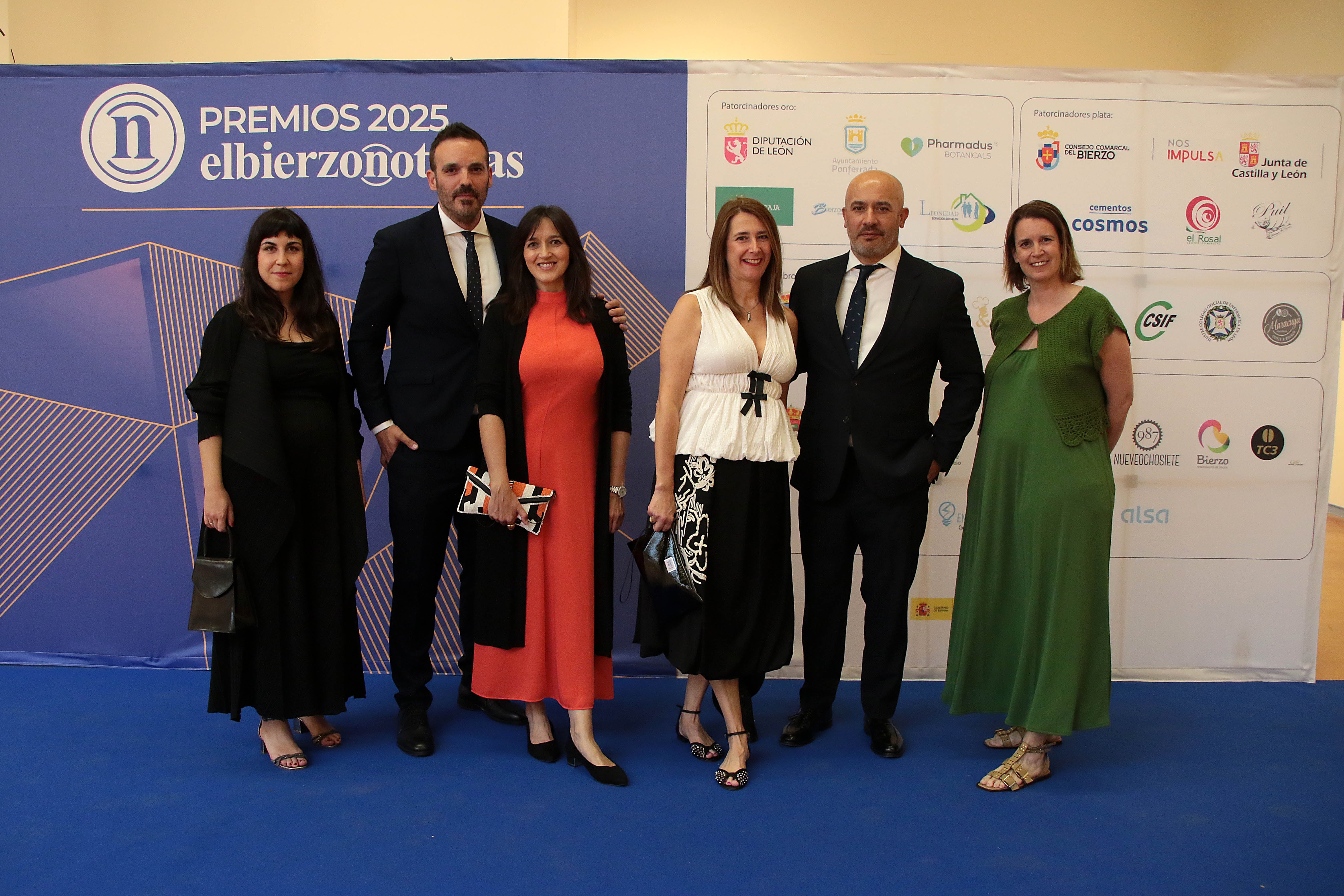 Iliana Cerdeira (de la empresa de eventos iliana), David Pascual (Leonoticias), Ana Mateos, Elvira Ferrero, José Manuel Diez (Leonoticias) e Inmaculada Gutiérrez (Leonoticias).