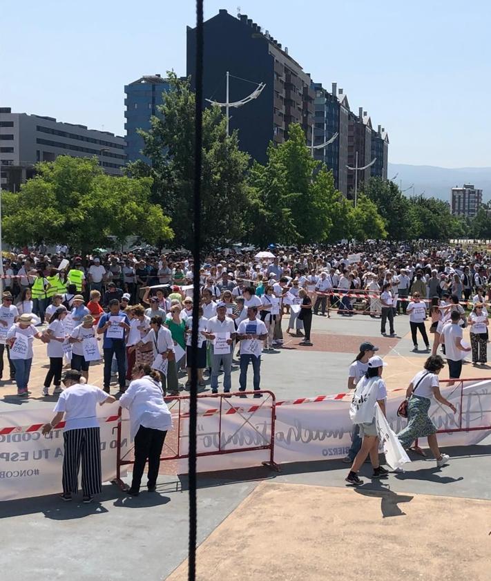 Imagen secundaria 2 - Imágenes de la manifestación.