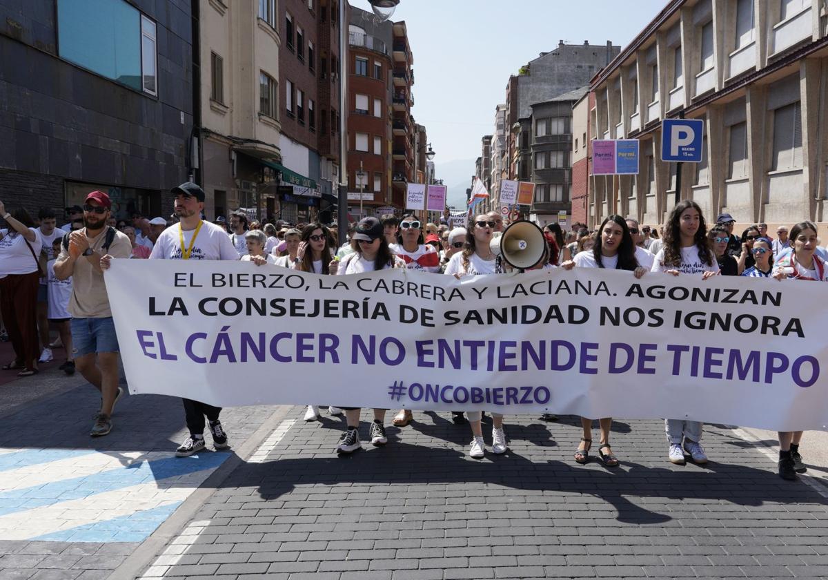 Manifestación de Oncobierzo en Ponferrada