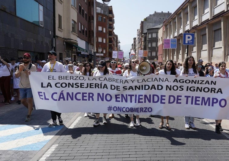 Manifestación de Oncobierzo en Ponferrada