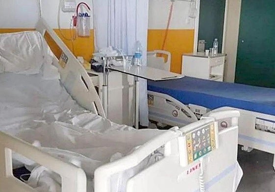 Camas en el Hospital del Bierzo, en una imagen de archivo.