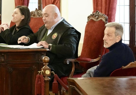 Pedro Muñoz durante una sesión del juicio.