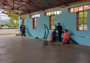 Murales que dejan huella en los colegios de Ponferrada