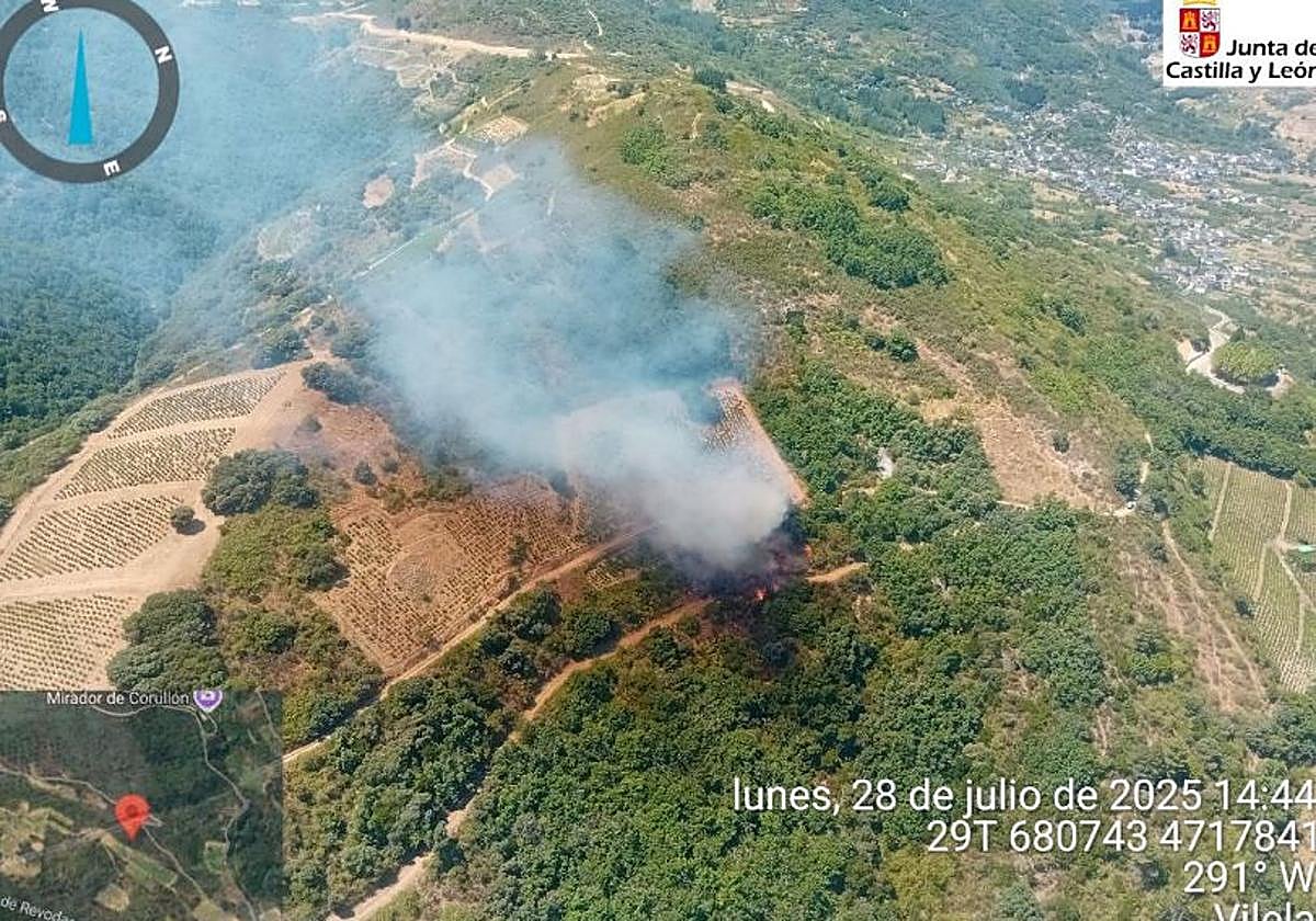 Imagen del incendio.