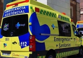 Imagen de un ambulancia del 112.