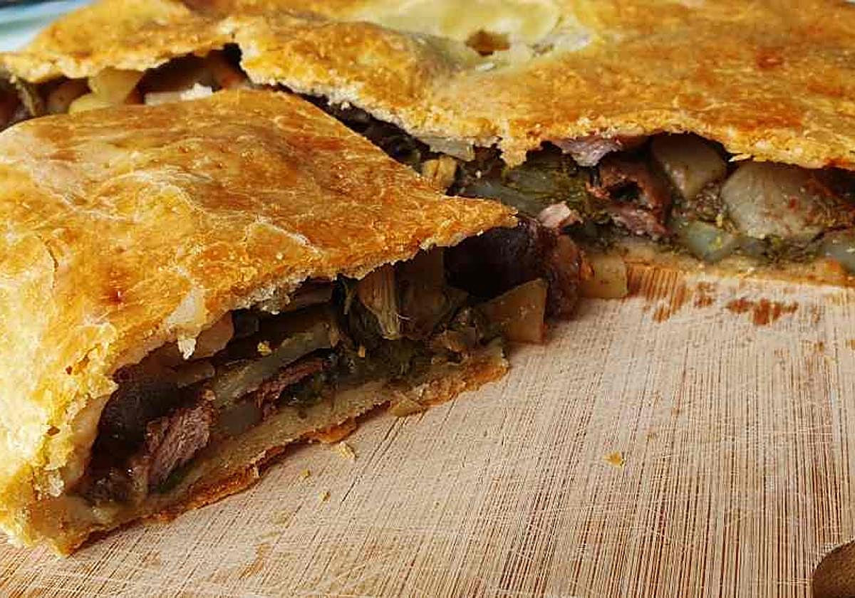 Imagen de la tradicional empanada berciana.