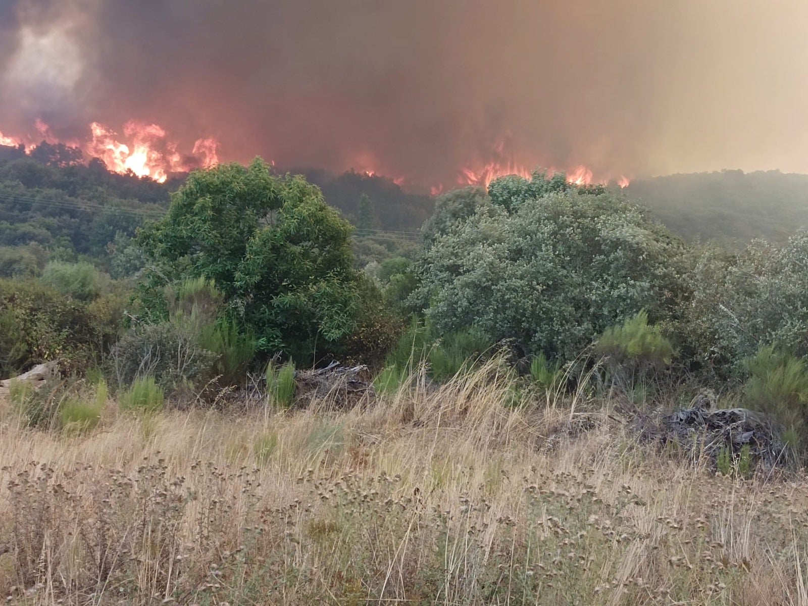 Las imágenes del incendio en Las Médulas