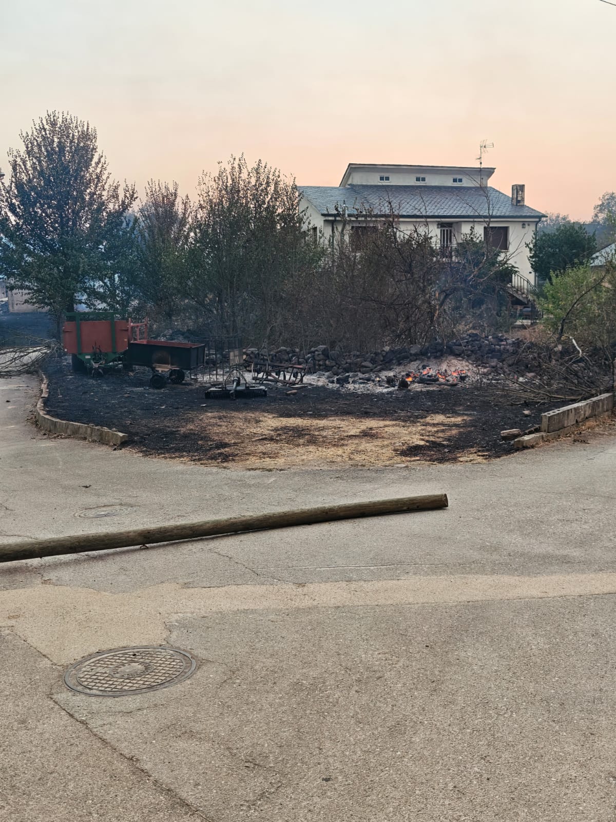 Las imágenes del incendio en Las Médulas