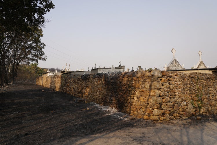 Incendio en Las Médulas.