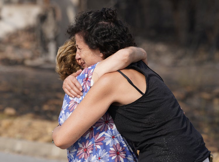 Incendio en Las Médulas.