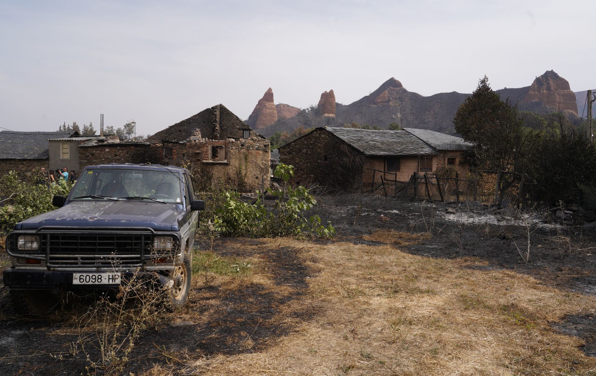 Incendio en Las Médulas.
