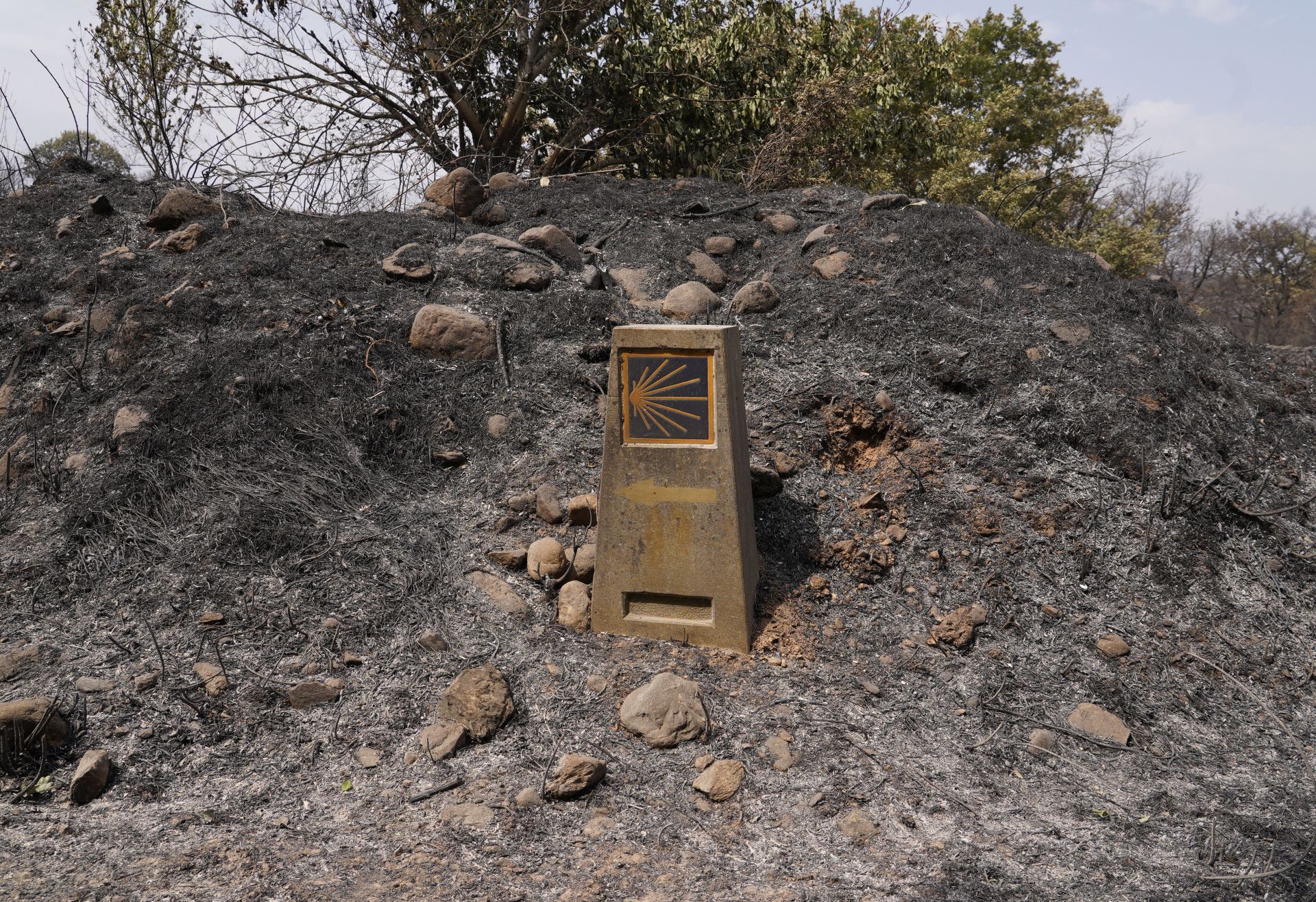 Incendio en Las Médulas.