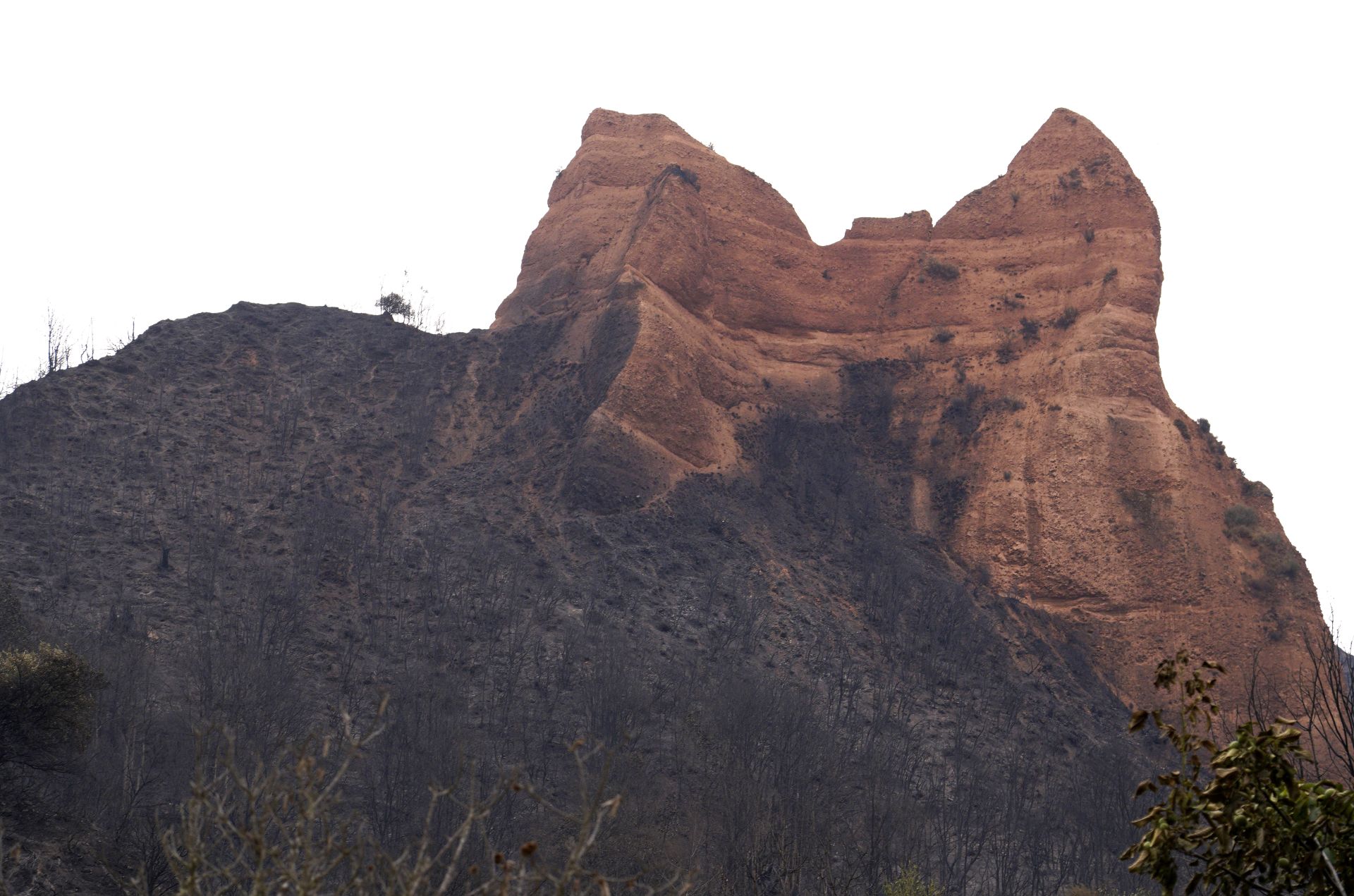 Incendio en Las Médulas.