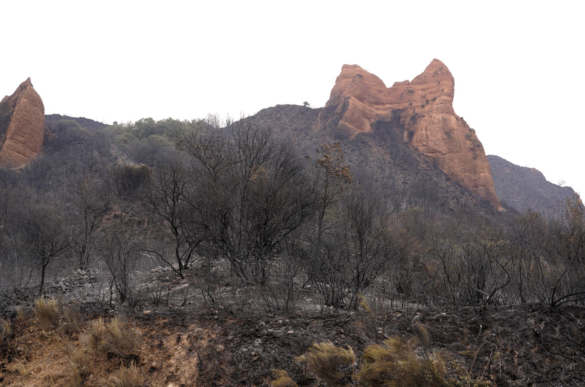Incendio en Las Médulas.
