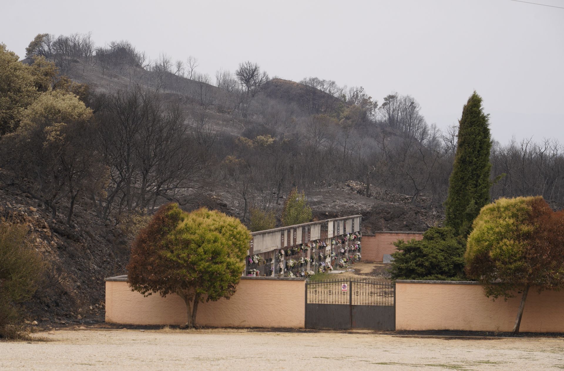 Incendio en Las Médulas.