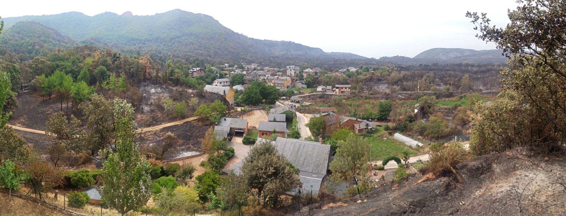 Incendio en Las Médulas.