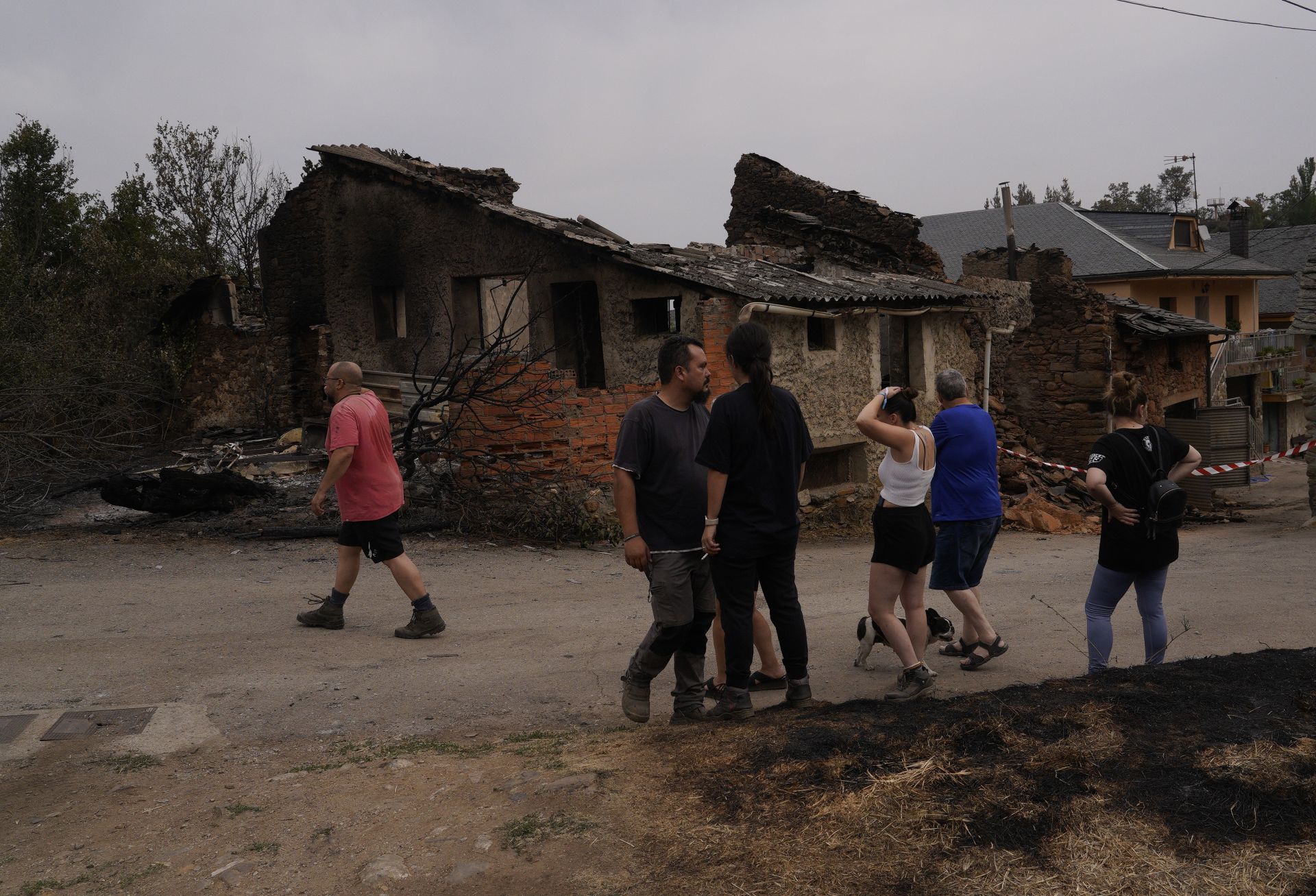 Incendio en Las Médulas.