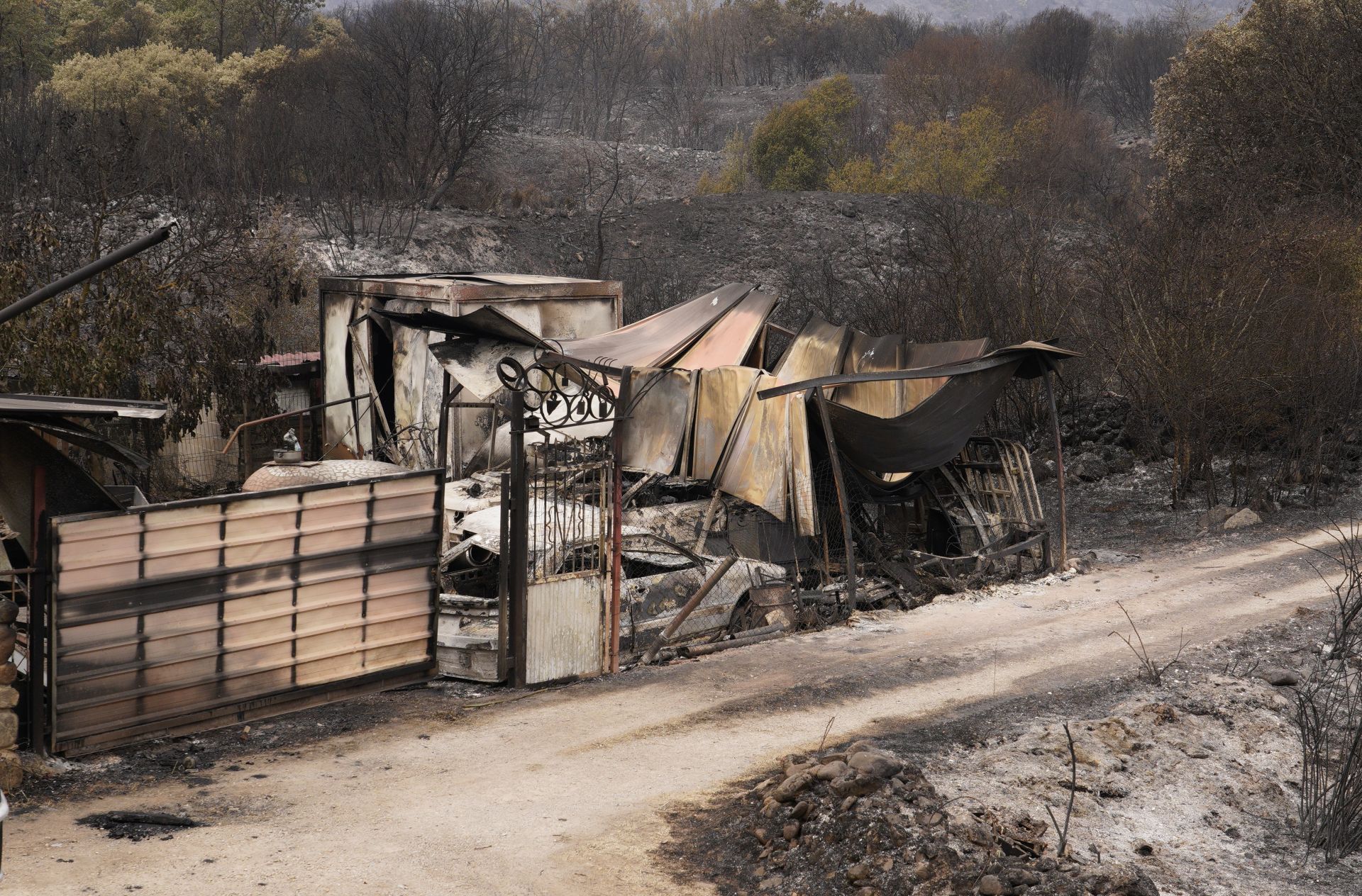 Incendio en Las Médulas.
