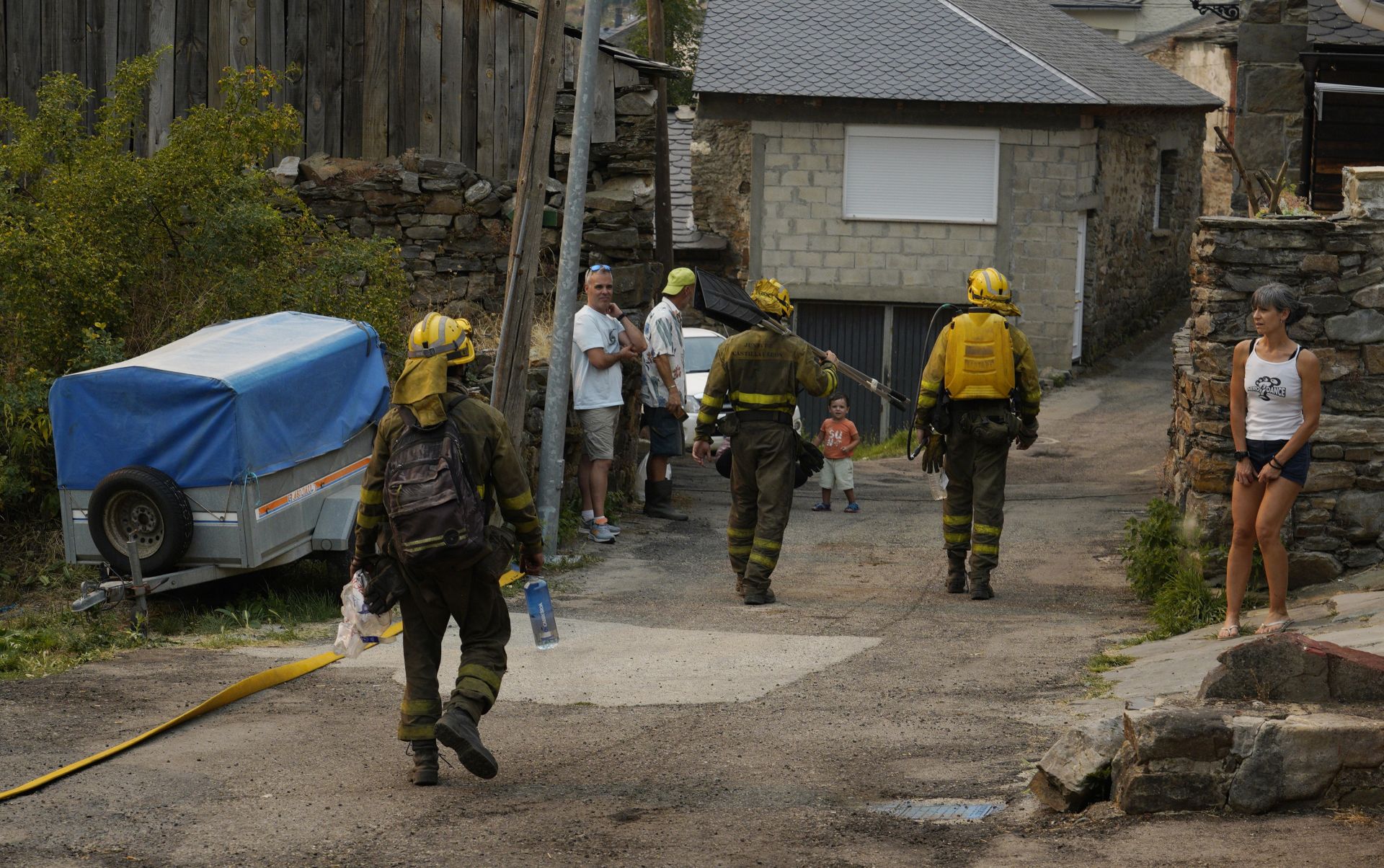 Incendio forestal en Salientes