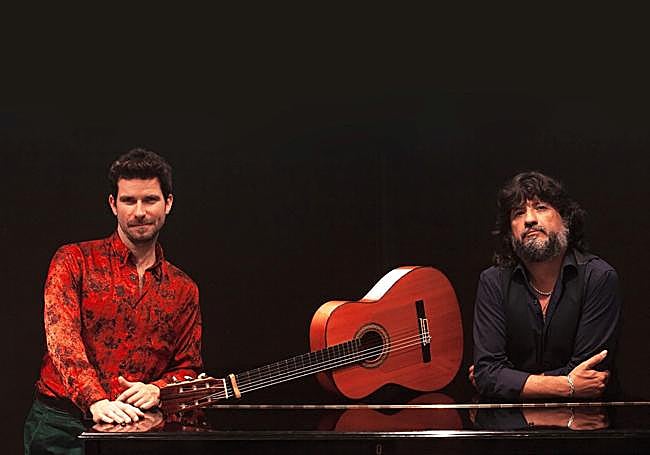 Marco Mezquita junto con Juan Gómez 'Chichuelo'.