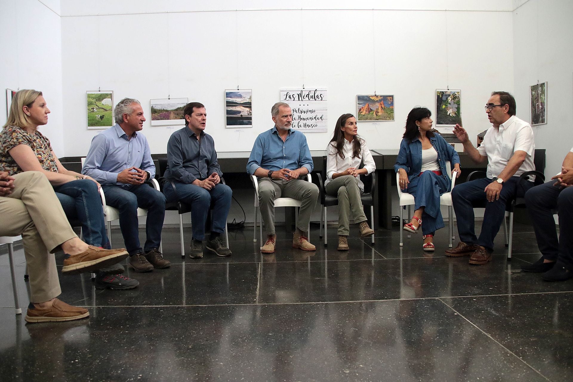 Los reyes visitan Las Médulas