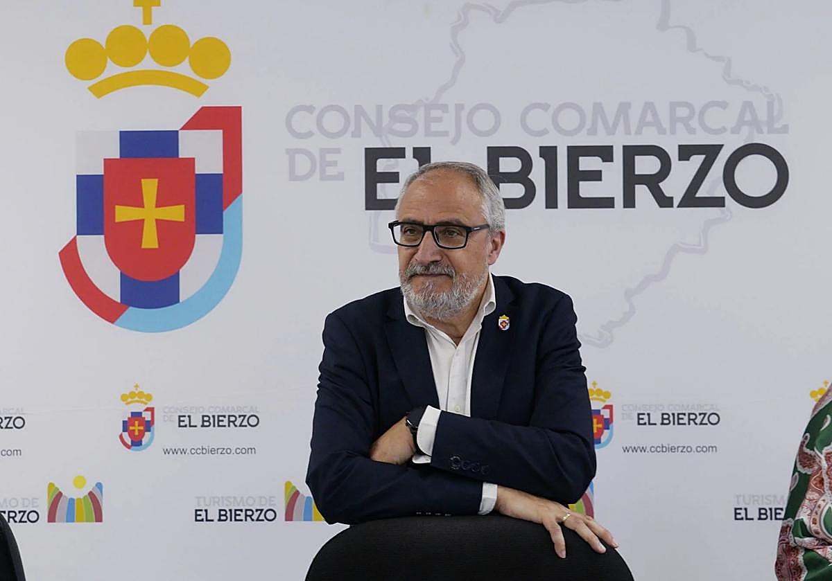 El presidente del Consejo Comarcal del Bierzo, Olegario Ramón.