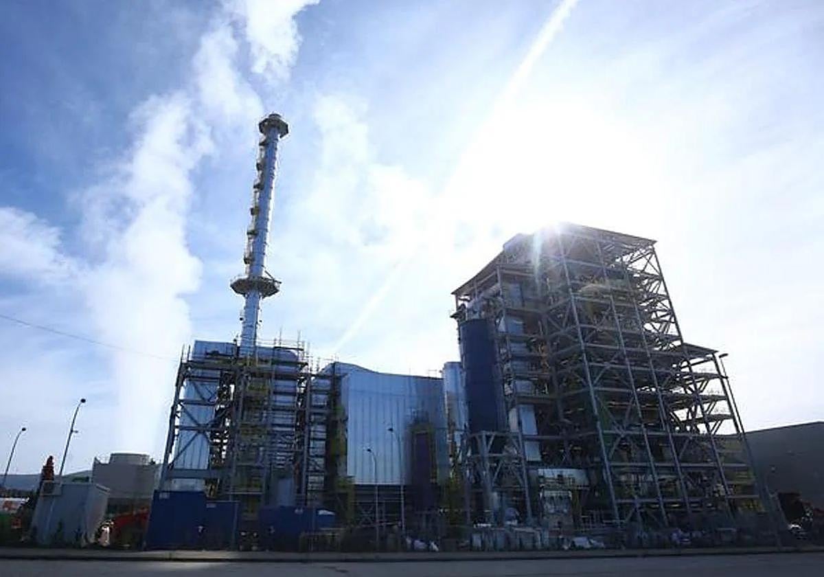 Imagen de la central de biomasa de Forestalia en Cubillos del Sil.