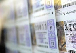 Un boleto de Lotería Nacional.