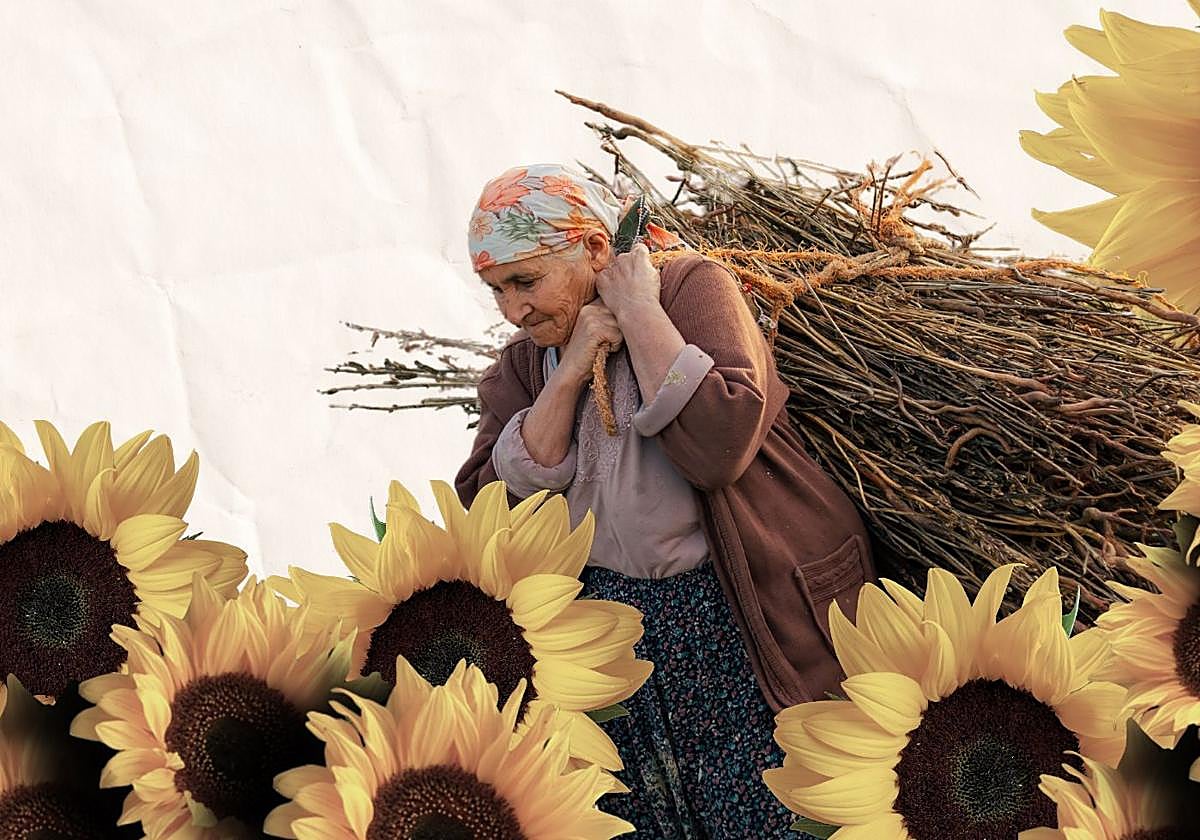 Imagen que ilustra el cartel del concurso literario 'Voz de mujer rural.'