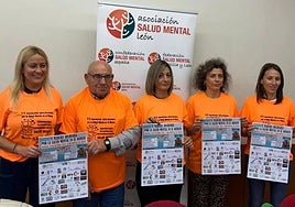 Imagen de la presentación de la VI edición de marcha por la salud mental en Ponferrada.
