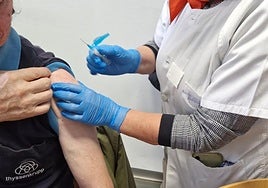 Vacunación contra la gripe en El Bierzo.