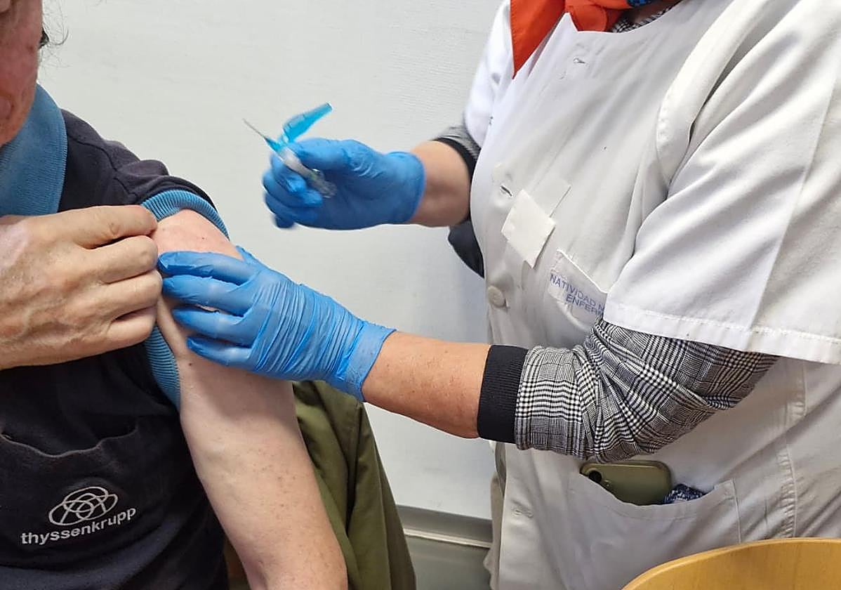 Vacunación contra la gripe en El Bierzo.