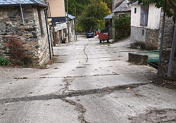 Imagen del pueblo de Bouzas en el que se aprecia el estado de las carreteras.