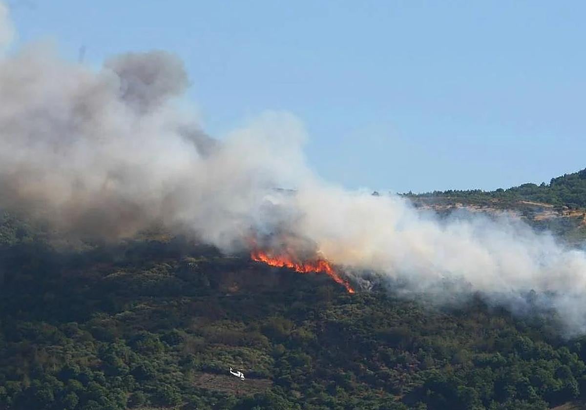 Incendio en El Bierzo.