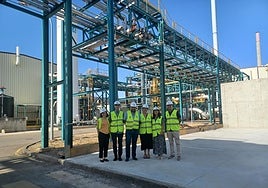 Representantes de Ciuden y Eurecat en las instalaciones.