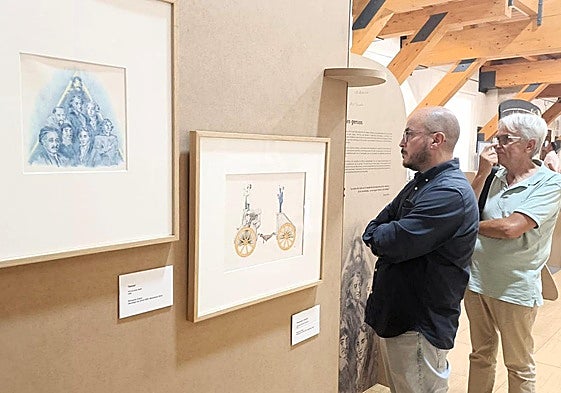 Exposición de La Recicladora Cultural en Almoacid de Zorita.