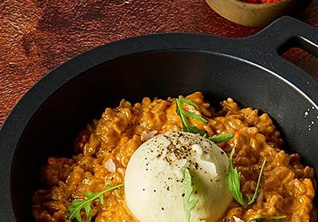 Imagen de un rissoto, plato típico de la gastronomía italiana.