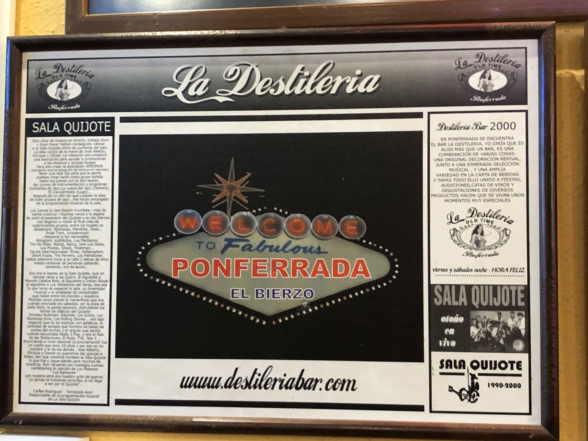 Bar La Destilería de Ponferrada.