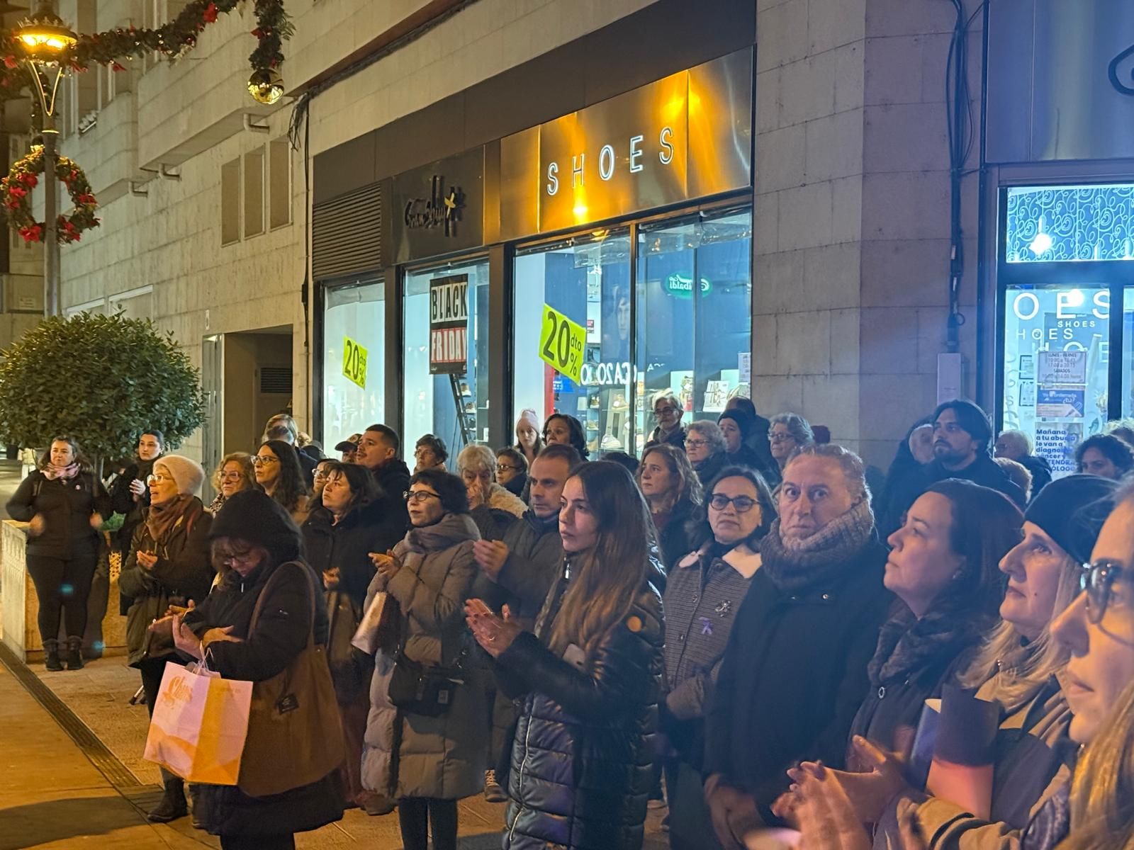Acto en Ponferrada de la Plataforma contra las Violencias Machistas del Bierzo y Laciana.
