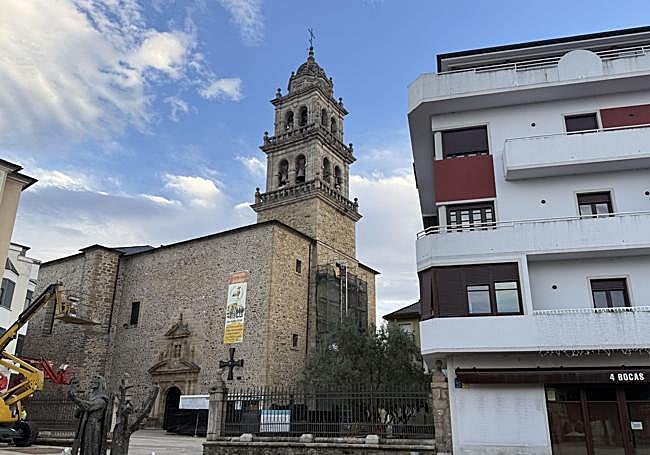 Imagen de la Basílica de Nuestra Señora de la Encina en Ponferrada.
