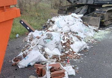 Zona de vertidos ilegales.