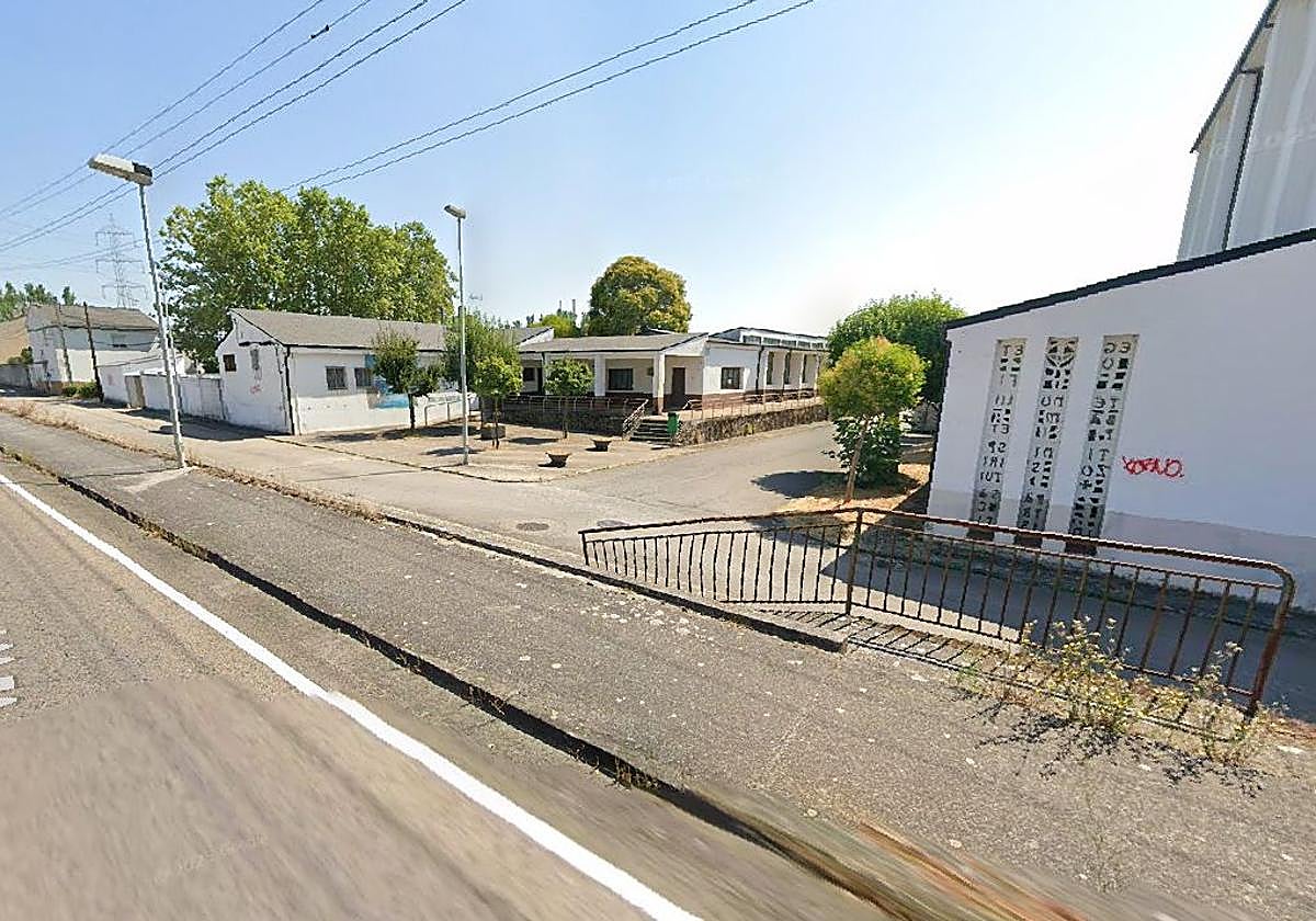 Lugar aproximado del atropello en Bárcena del Bierzo.