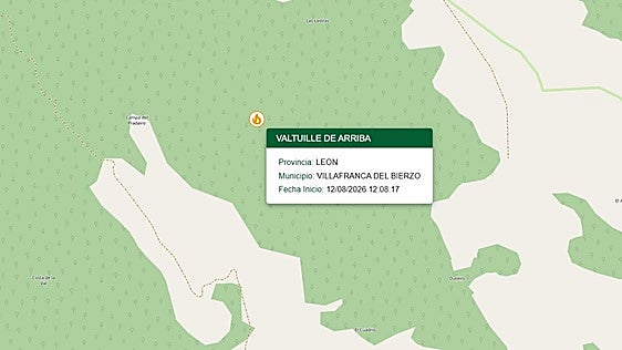 Controlado en menos de una hora un incendio forestal en Valtuille de Arriba