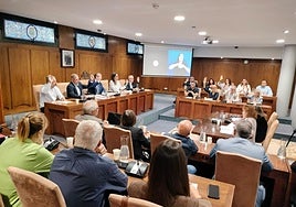 Imagen del pleno del 25 de septiembre en Ponferrada.