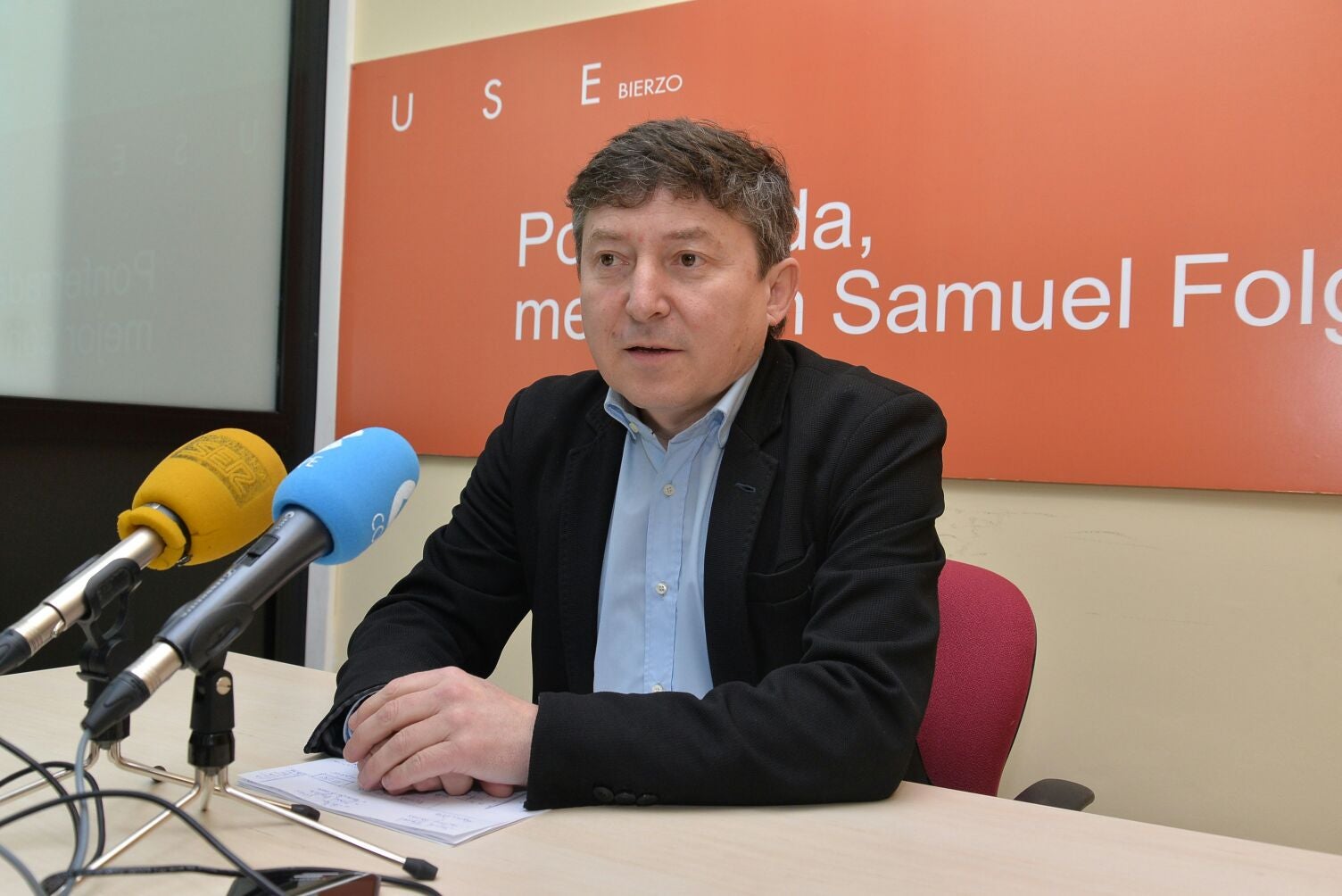 El portavoz de USE Bierzo, Samuel Folgueral.