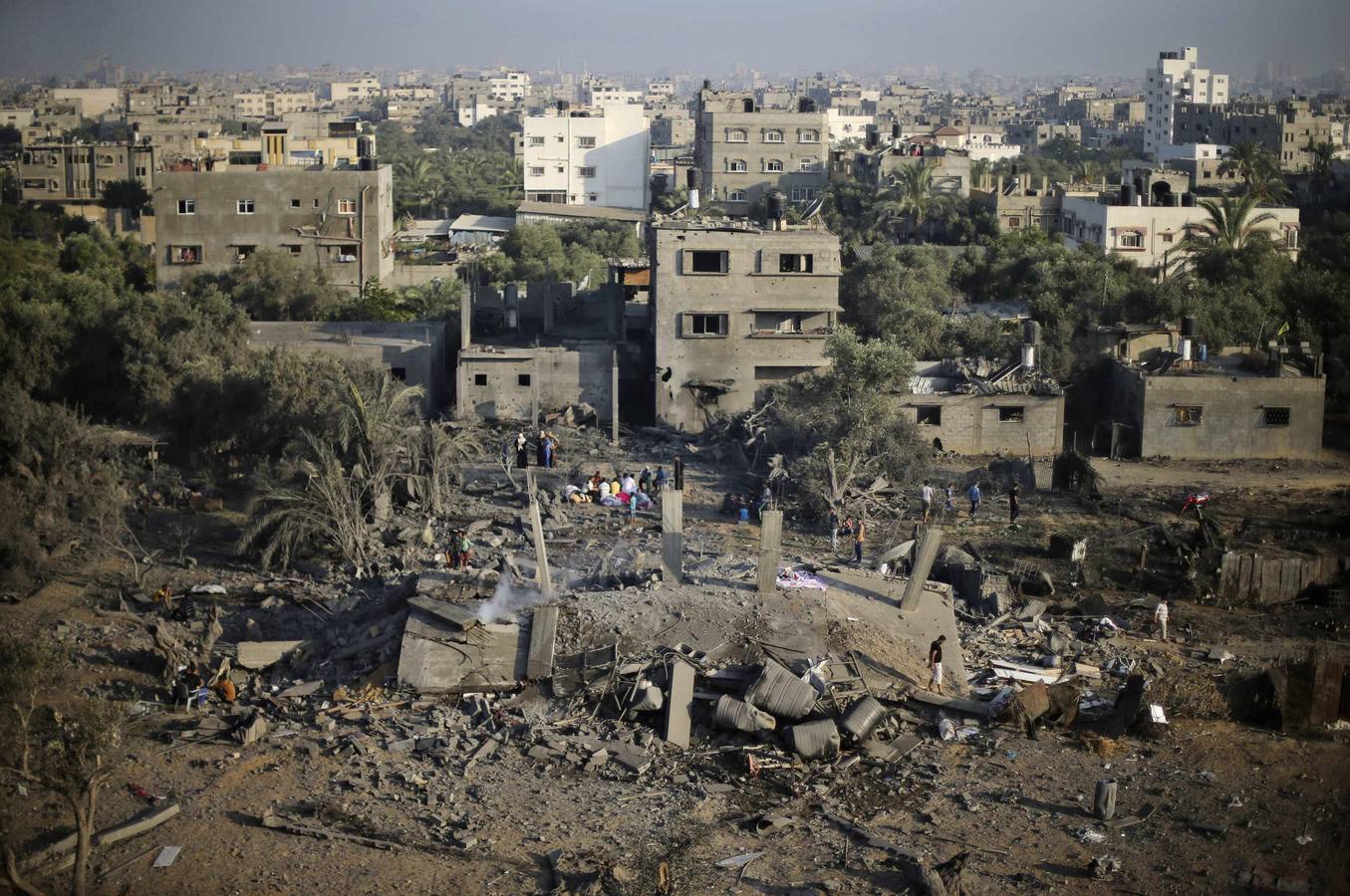 Destrucción y desolación en Gaza