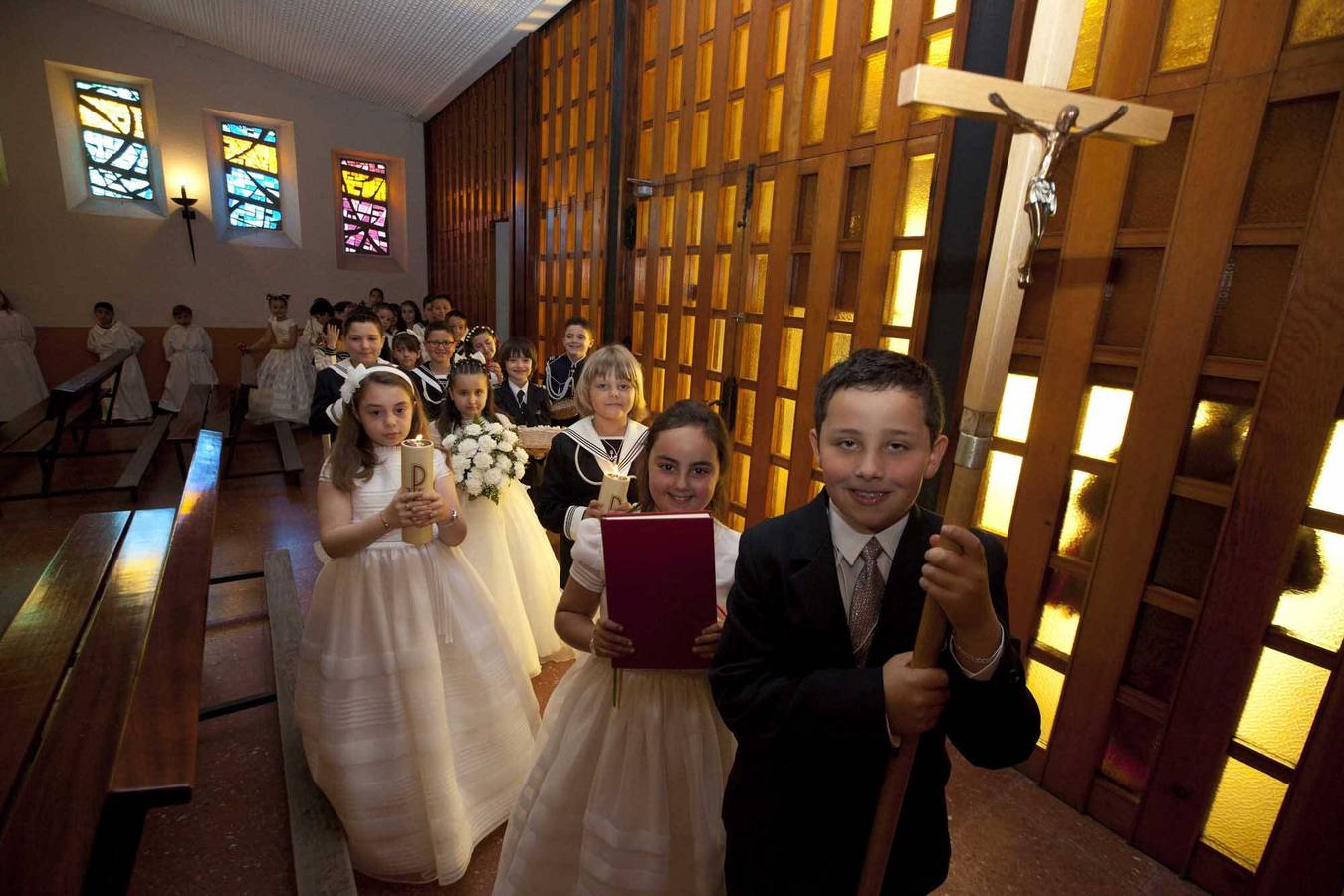 Primeras comuniones en el barrio de La Luz